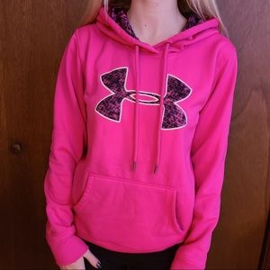 Under armour pink hoodie
